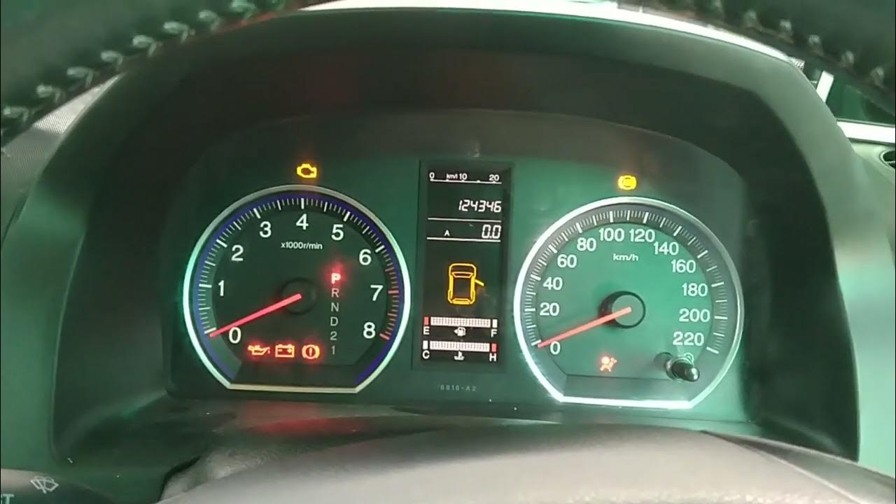 Honda CRV Dashboard light blinking need help kindly advise - YouTube