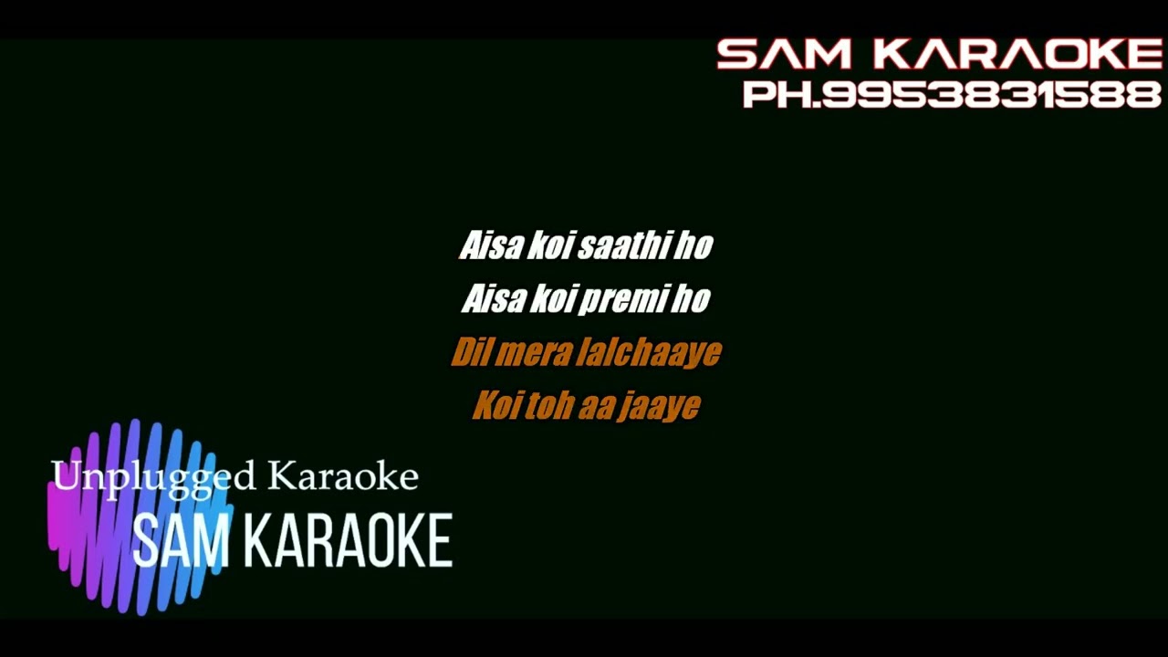 Neele  Neele  Ambar par Sanam Puri Sam Karaoke Free Karaoke