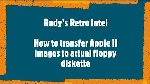 Create Apple II Diskettes