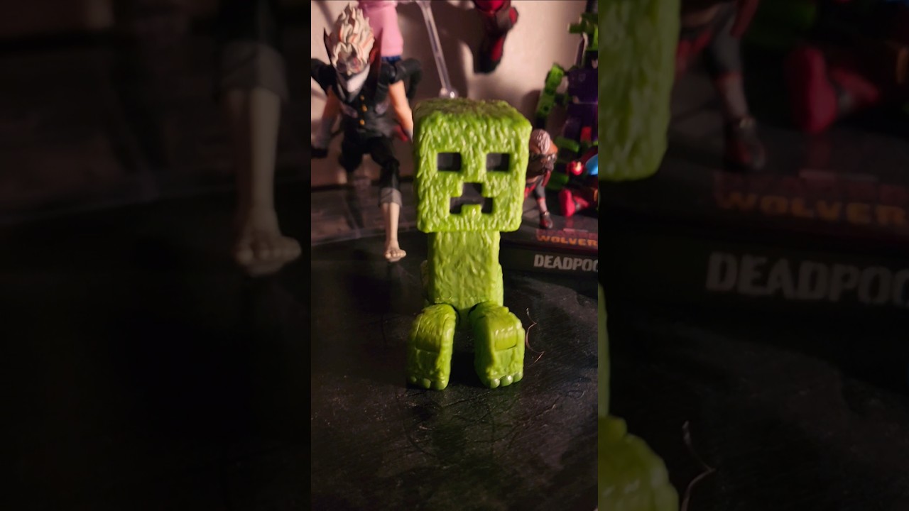 A Minecraft Movie Creeper Toy 