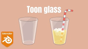 How to make a toon style/anime style glass shader in Blender Eevee