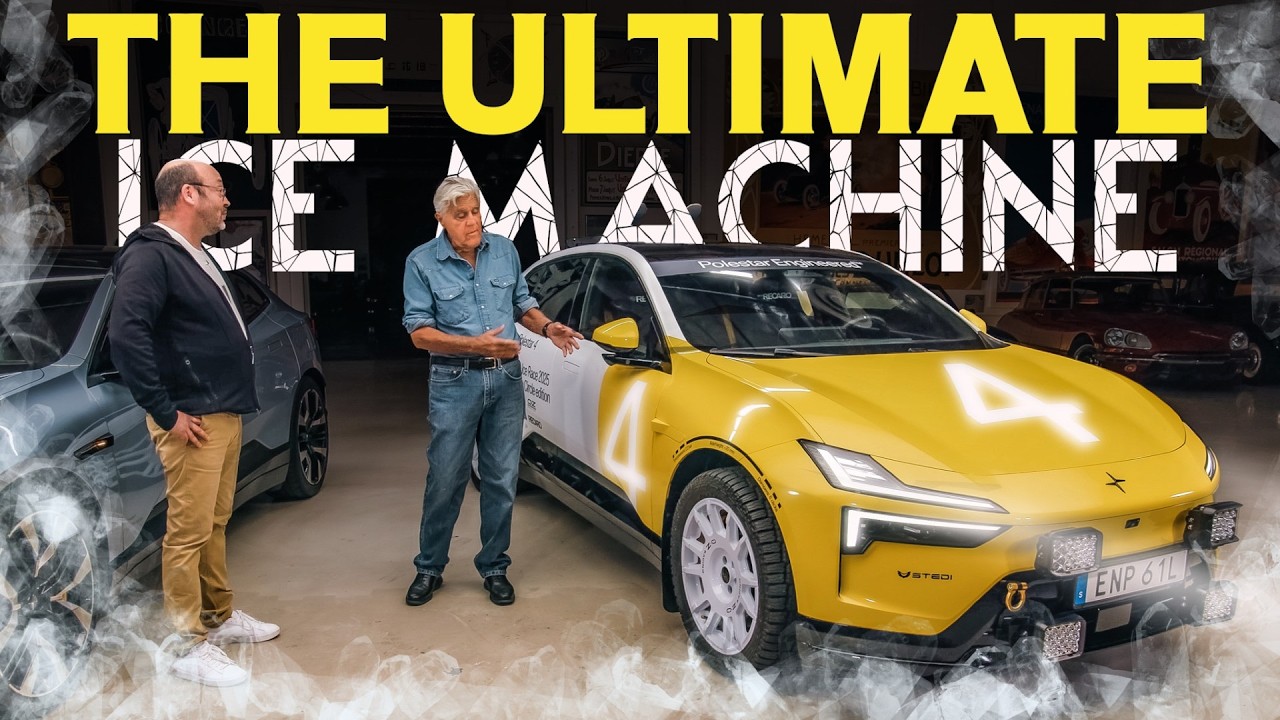 Jay Leno Goes Off-Road in the 544HP Polestar 4 Arctic Circle Rally
