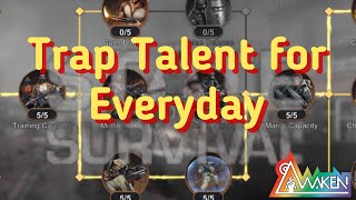 State of Survival - Setting up trap talent for everyday use.