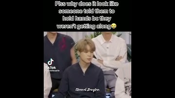 Taehyung and Jimin holding hands