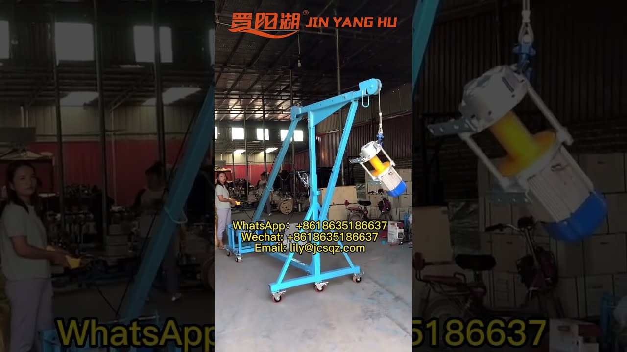 JIN YANG HU 500kg 60m Mobile Adjustable Lift Crane For Lifting Windows Glasslifter Window