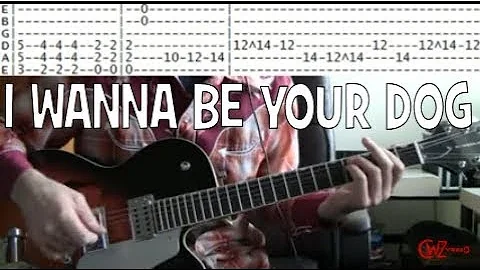 I Wanna Be Your Dog Tab & Guitar Chords with Guitar Lesson by Iggy Pop & The Stooges
