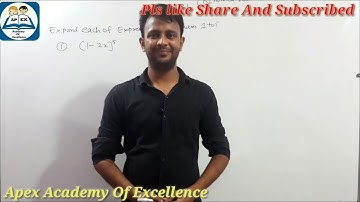 Binomial theorems introduction  class 11th exercise 8.1 question 1 to 5 solution CBSE  NCERT