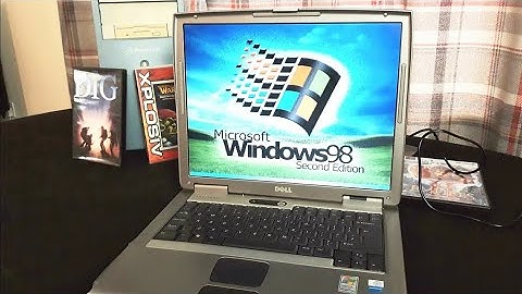My Retro Dell Laptop for retro Gaming using Windows 98 se