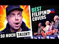 BEST FILIPINO covers on THE VOICE from MULTIPLE countries | REACTION