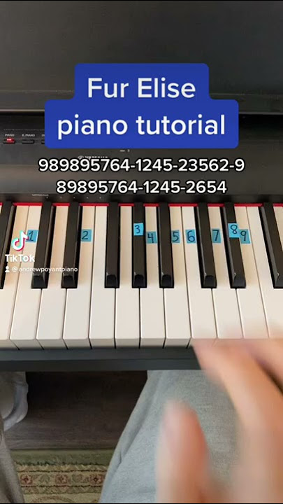 Fur Elise easy piano tutorial!