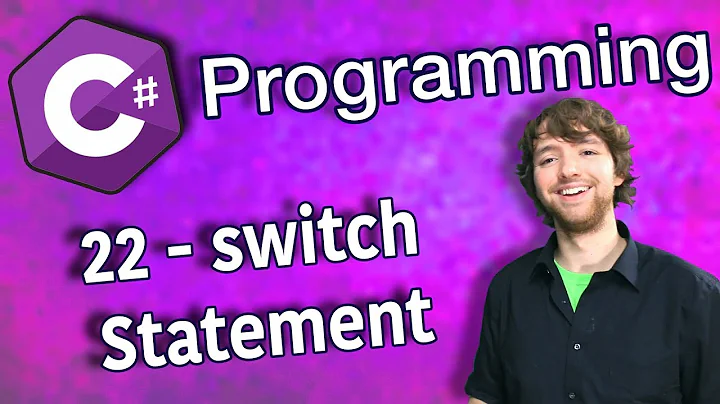 C# Programming Tutorial 22 - switch Statement