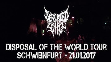 Defeated Sanity  LIVE @ Disposal The World Tour - Schweinfurt 21.01.2017 - Dani Zed Putrid Pile