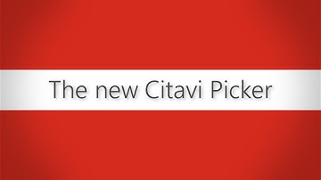 Quick look at the new Citavi Picker