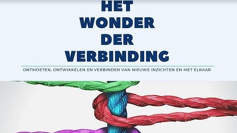 Wonder der Verbinding congress aftermovie
