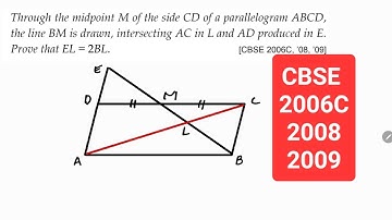 Through the midpoint M of the side CD of a parallelogram ABCD, the line BM is drawn, intersecting AC