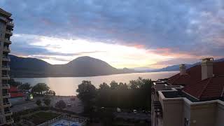 TIMELAPS Beautiful Sunset Okanagan Lake - Penticton BC