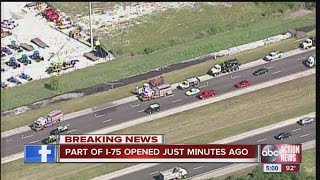I-75 crash clean up expected to take 12 hours