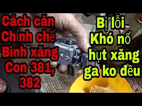 Video hướng dẫn căn chỉnh chế bình xăng con máy cưa khó nổ ga không đều lên xăng chậm,máy cưa STIHL