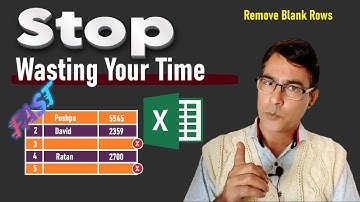 3 Easy Ways to Remove Blank Rows in Excel | Remove blank rows in excel in hindi | MS Excel Tricks