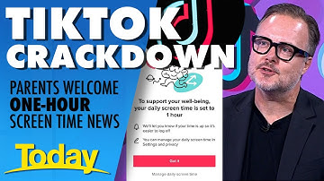 A warning for teens 🚨 TikTok to limit one hour of screen time 🚨 | Today Show Australia