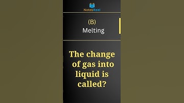 What is called the change of gas into liquid?