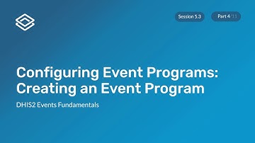 Module 5: Subsection 3 - Creating Event Programs Demonstration [Part 4 of 11]