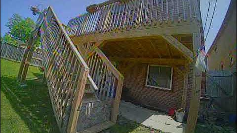 Backyard stair dives with the BetaFPV 1s Meteor65 Pro