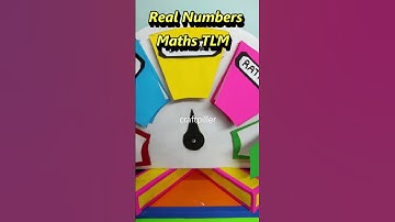 real number system working model - maths tlm #shorts  | craftpiller