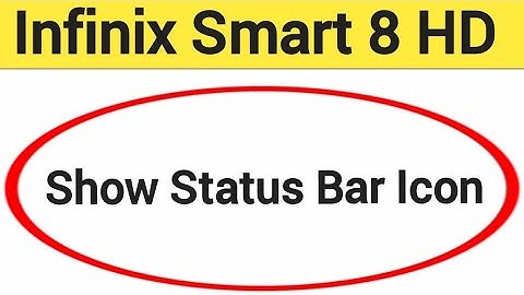 How to show status bar icon, Infinix Smart 8 HD me status bar icon Kaise lagaen