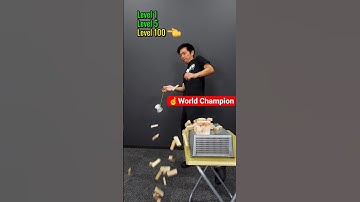 🪀Lv.1 to 100 🤯Jenga with a OFF-STRING yo-yo. #yoyo #trickshots