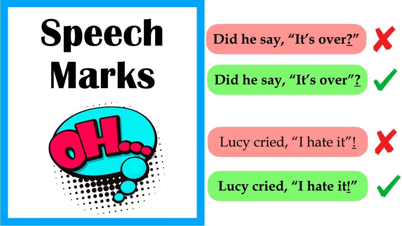 teaching speech marks year 3