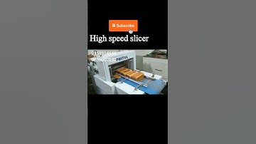 high speed rusk slicing machine #breadslicer #Shivam-Pritul Machines