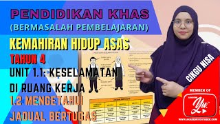 KSSR TAHUN 4 (KHA) : UNIT 1|KESELAMATAN RUANG KERJA - JADUAL BERTUGAS KSSR TAHUN 4 (KHA) : UNIT 1|KESELAMATAN RUANG KERJA - JADUAL BERTUGAS