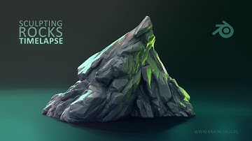 Quick 3D Sculpting Workflow | Stylised ROCK in Blender 3.0 (Timelapse) 3D High Poly Model