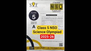 Class 5 SOF NSO question paper 2025-26 | Class 5 Science Olympiad Question Paper 2025-26 | Olympiad