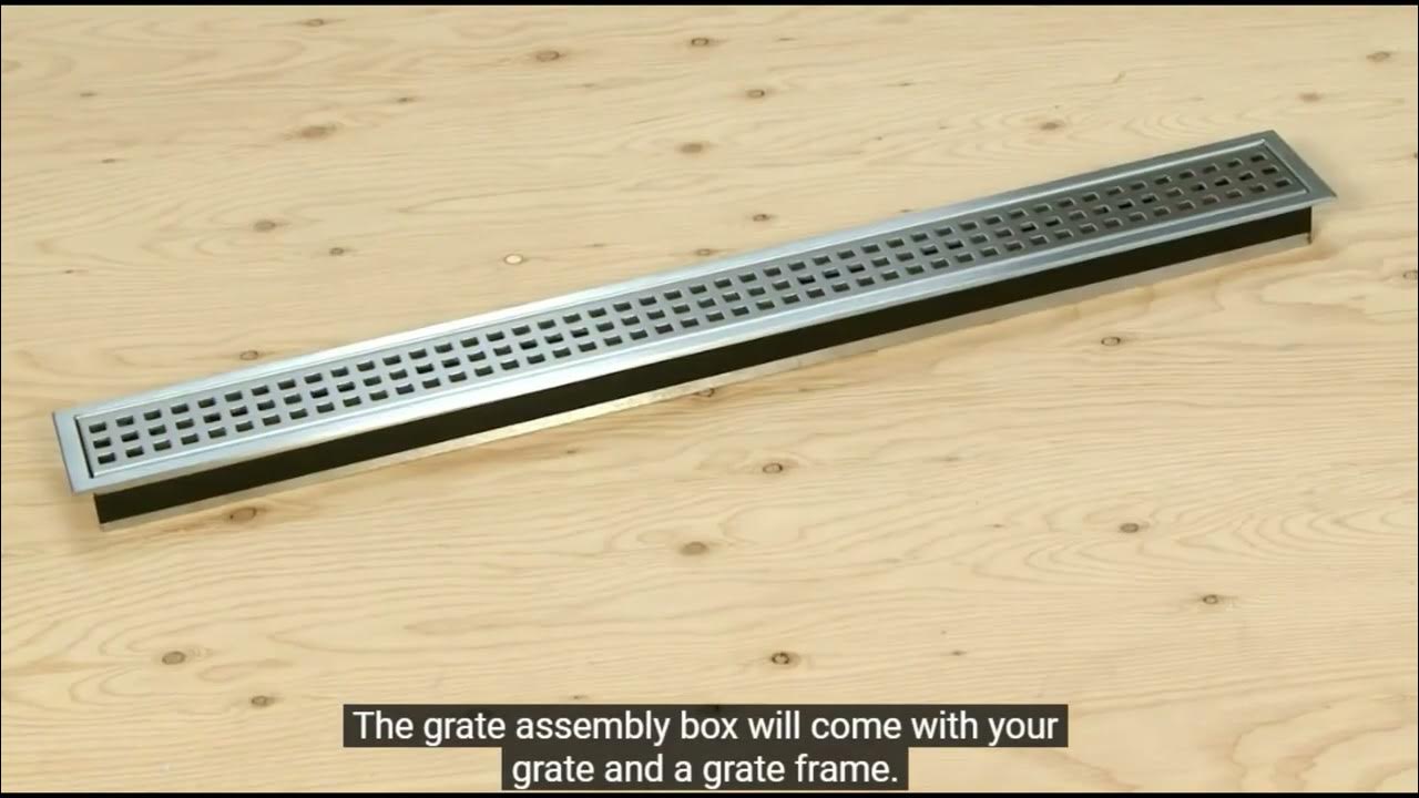 Options for Schluter Drains KERDILine Linear Grates YouTube