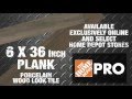 Large Format Wood Look Tile - The Home Depot
