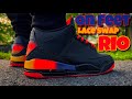 J balvin rio jordan 3  on feet  3 color lace swap