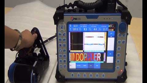 DOPPLER - Glass Plate Scanning with Wheel Type Probe on PhaScan
