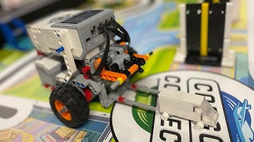 2021-2022 FLL CARGO CONNECT M01 Innovation Project Model solution with EV3  Driving Base