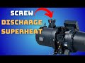Screw compressor discharge superheat