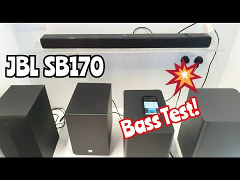 JBL SB170 2.1 channel Cinema SoundBar (2022) | Bass Sound Test!