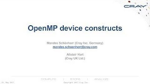 Directive Based GPU Programming: OpenACC and OpenMP: OpenMP device constructs (part 1)