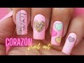 Diseño de uñas Corazón ♥ Deko Uñas - Heart Nail art