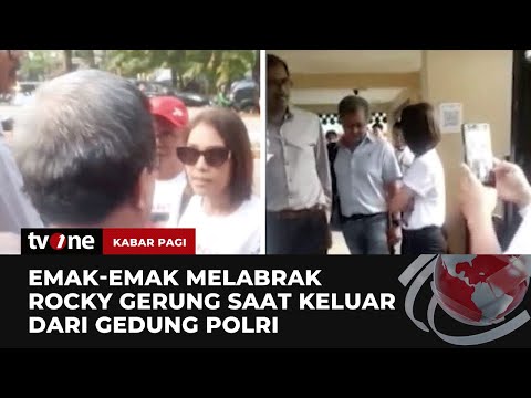 Rocky Gerung Dicegat Saat Hendak Keluar Gedung Polri | Kabar Pagi tvOne