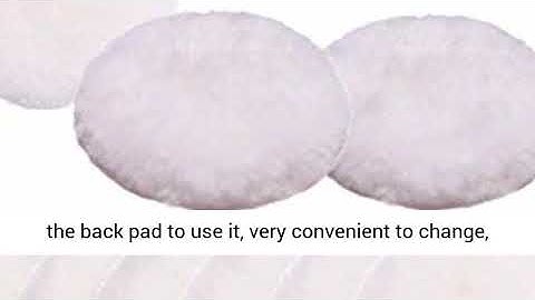 Inzoey Sheepskin Wool Polishing Pad 3 Inches Soft Buffing Pads with Hook and Loop Back Wool Cutting