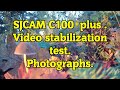 SJCAM C100+plus mini Wi-Fi camera. Anti - shake ON/OFF test  (stabilization).  Video of Mushrooms.