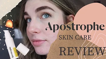 Does Apostrophe Skin Care Work? | SKIN CARE UNBOXING AND REVIEW | Online dermatologist