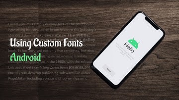 How to use custom fonts in android | 2020 | AndroidX | Android Studio Tutorial |