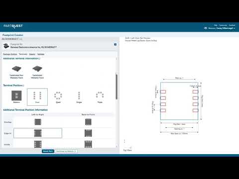 PartQuest Portal: Create Footprint